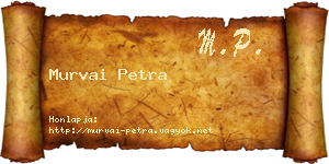 Murvai Petra névjegykártya